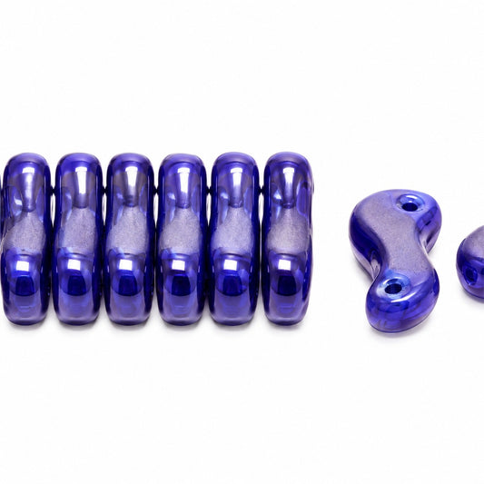 2-Hole Pressed Beads, X2037 (x2037), Glass, Czech Republic