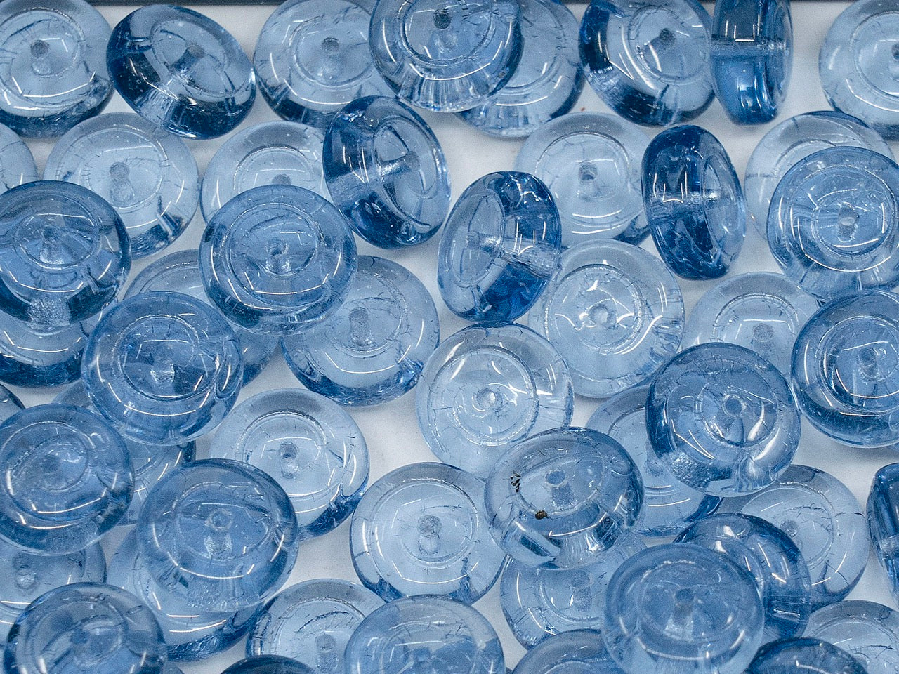 OUTLET Snail Pressed Beads,  mm, Glass, Czech Republic