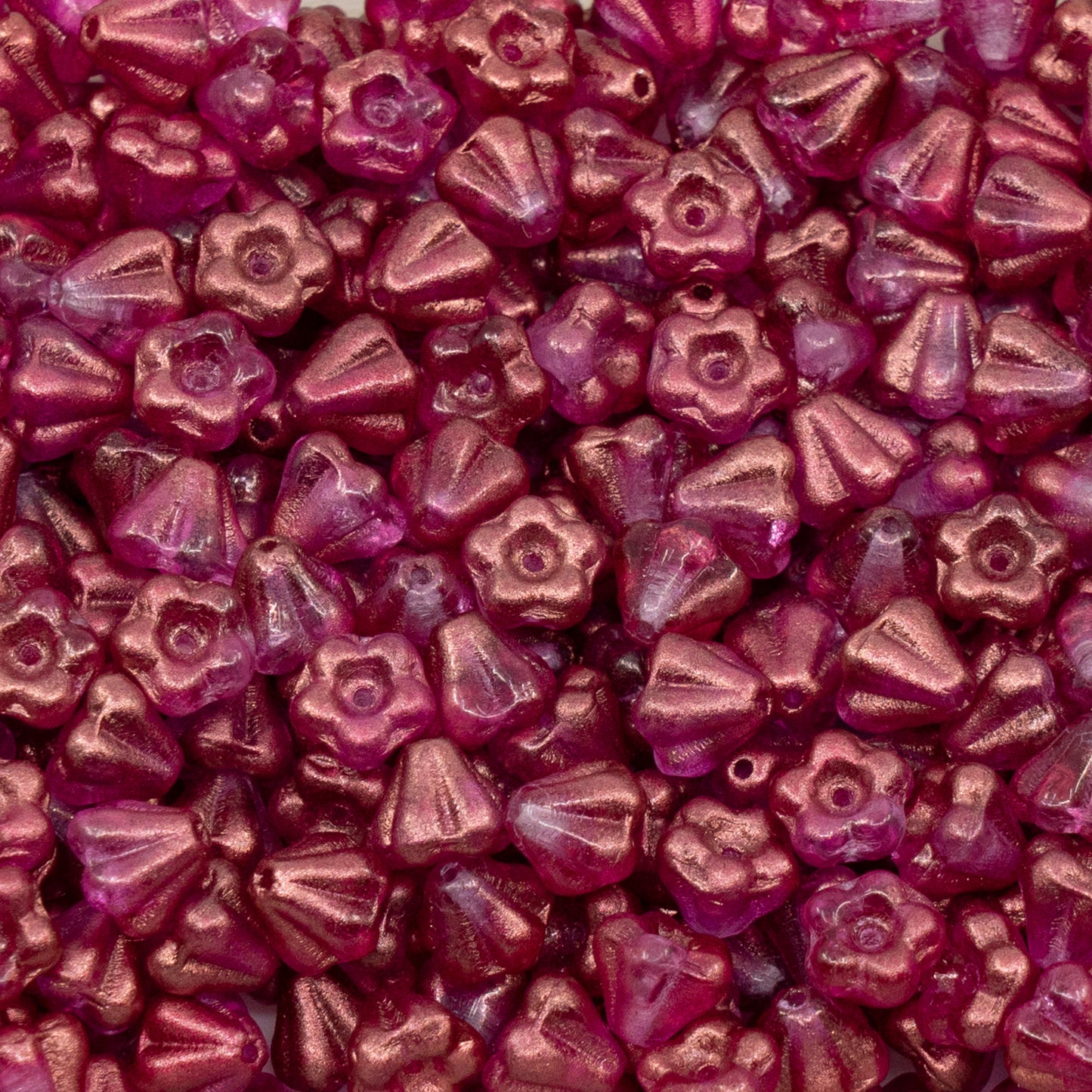 OUTLET 250克/50克铃花珠，4 x 6毫米，水晶 29260 (00030-29260)，玻璃，捷克共和国