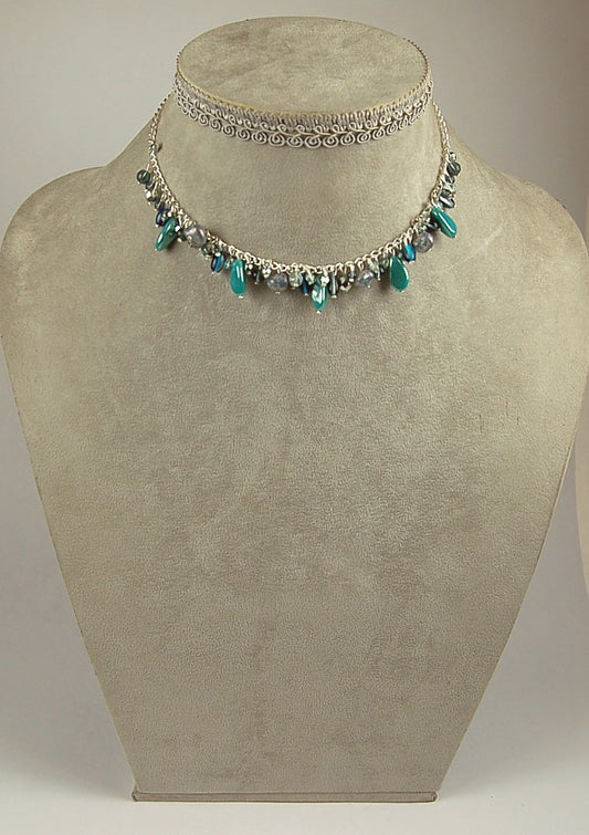 3 pcs Jewelry piece with Czech Glass Beads (OUTLET Vintage)