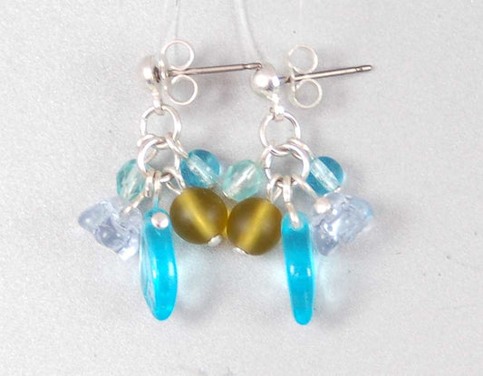 3 pcs Jewelry piece with Czech Glass Beads (OUTLET Vintage)