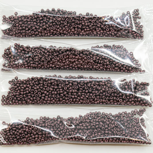 奥特莱斯 10克宝仕奥莎Ornela种子珠，圆孔，散装，11/0，深暖紫色79 (23980-79086)，玻璃，捷克共和国