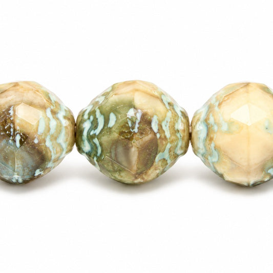 Wasp Special Cut Faceted Fire Polished Beads, X1382 Light Blue Lined (x1382-54308), Glass, Czech Republic