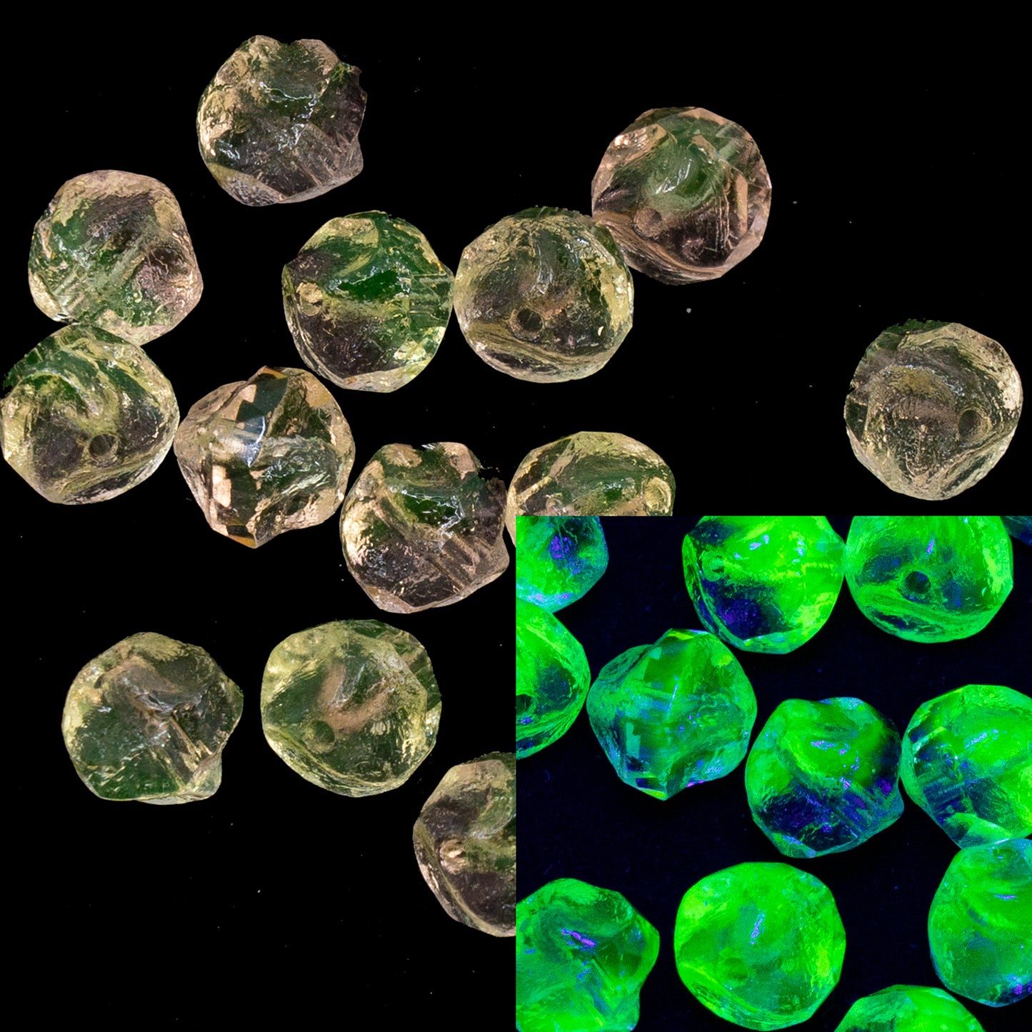 OUTLET 10 grams Special Cut Faceted Fire Polished Beads, 9 x 9 mm, 87701 84510 (87701-84510), Glass, Czech Republic