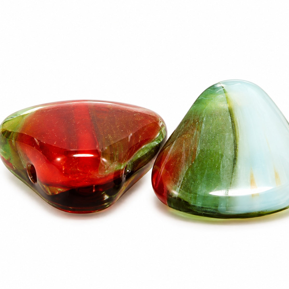 Seashell Beads, X1719 (x1719), Glass, Czech Republic