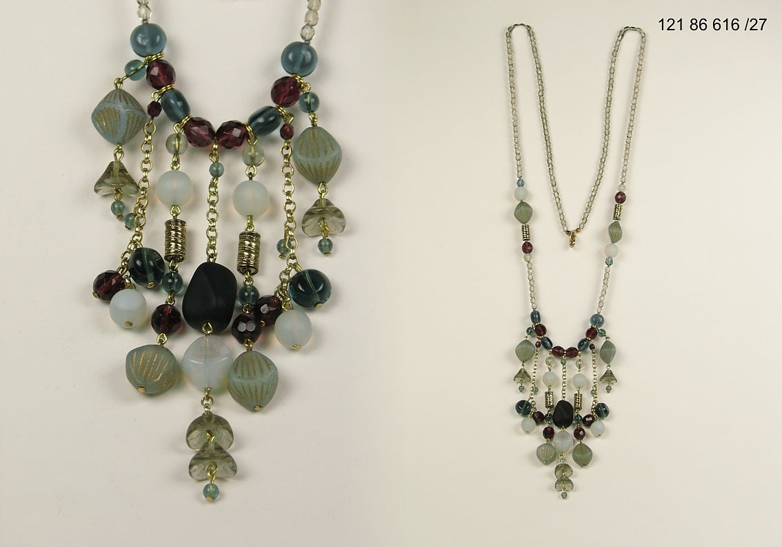 3 pcs Jewelry piece with Czech Glass Beads (OUTLET Vintage)