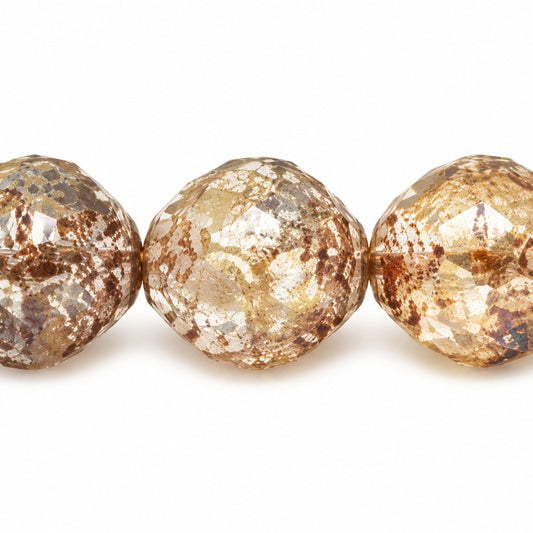 Wasp Special Cut Faceted Fire Polished Beads, X2527 Picasso (x2527-43400), Glass, Czech Republic