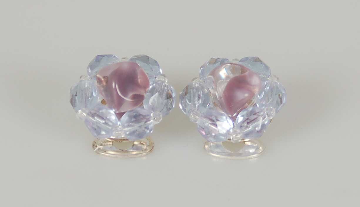 3 pcs Jewelry piece with Czech Glass Beads (OUTLET Vintage)