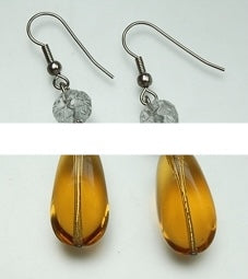 3 pcs Jewelry piece with Czech Glass Beads (OUTLET Vintage)