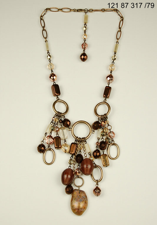 チェコガラスビーズのジュエリー3個セット（アウトレット ヴィンテージ）