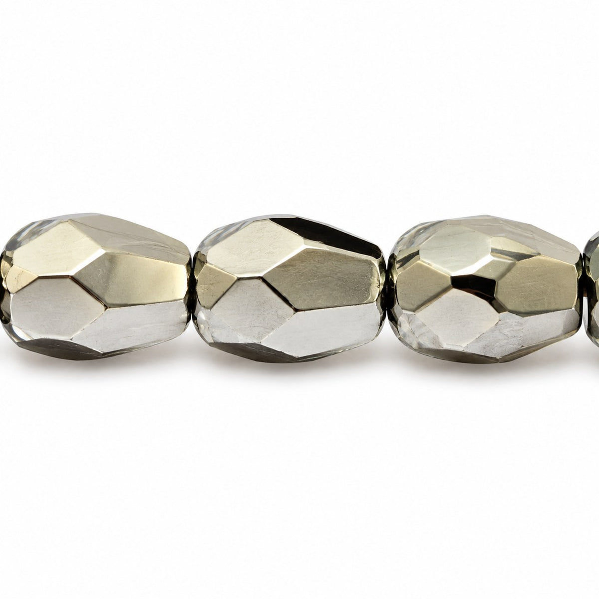 Faceted Fire Polished Beads Special Cut, Crystal 27400 (00030-27400), Glass, Czech Republic