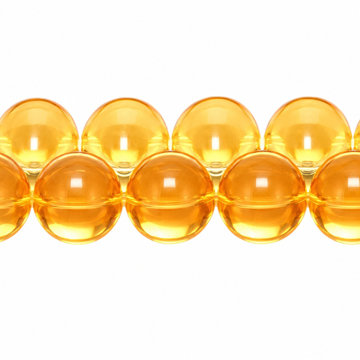 Drop Beads, Transparent Orange (10050), Glass, Czech Republic