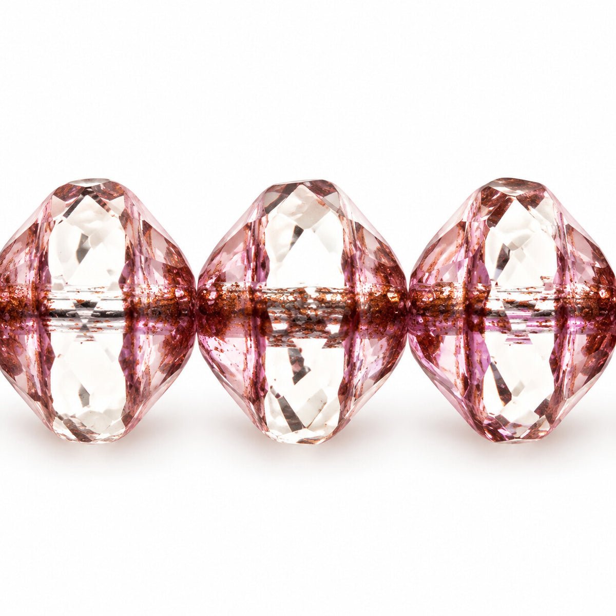 Faceted Special Cut Beads Ufo, Crystal Bronze (00030-14415), Glass, Czech Republic