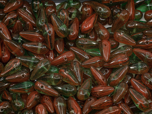 OUTLET Teardrop Beads,  mm, Glass, Czech Republic