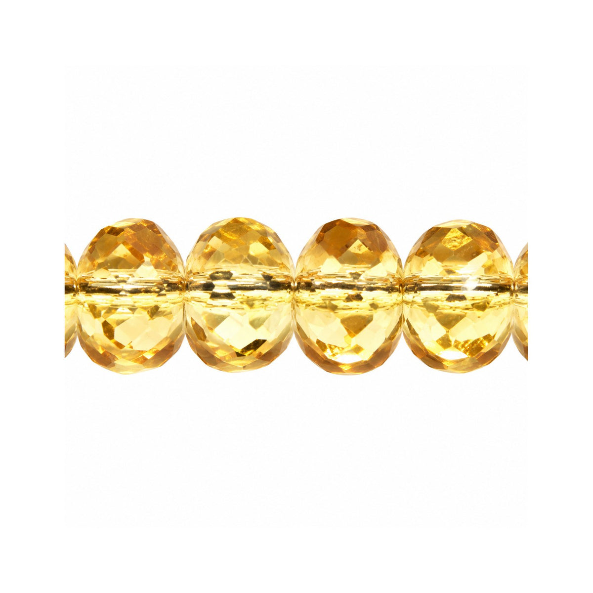 Special Cut Faceted Fire Polished Beads, Topaz Yellow Transparent (10000), Glass, Czech Republic