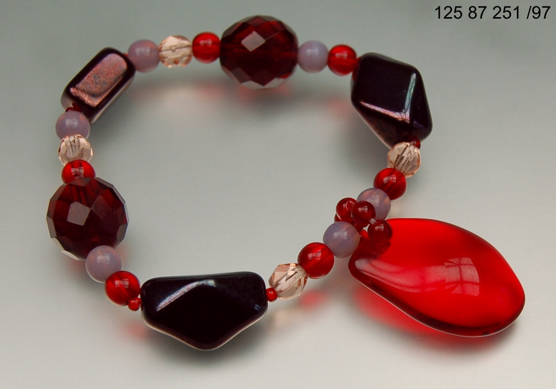 3 pcs Jewelry piece with Czech Glass Beads (OUTLET Vintage)