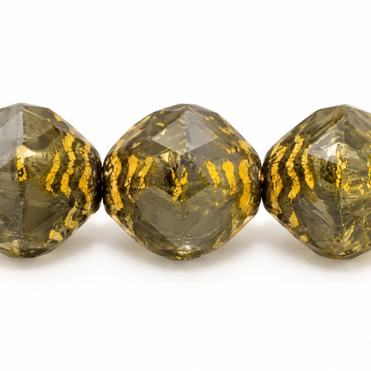 Wasp Special Cut Faceted Fire Polished Beads, X3216 47580 (x3216-47580), Glass, Czech Republic