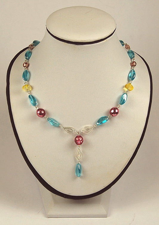 3 pcs Jewelry piece with Czech Glass Beads (OUTLET Vintage)