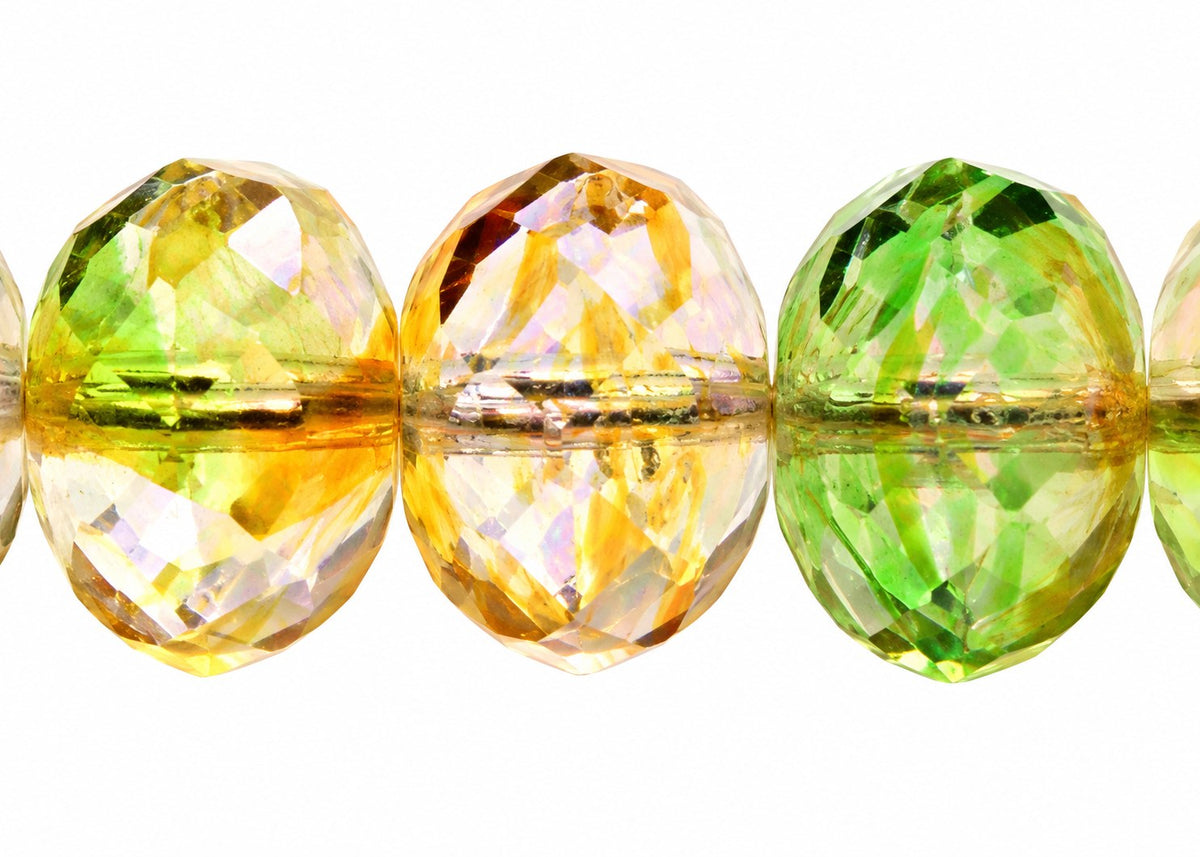 Special Cut Faceted Fire Polished Beads, X1242 (x1242), Glass, Czech Republic