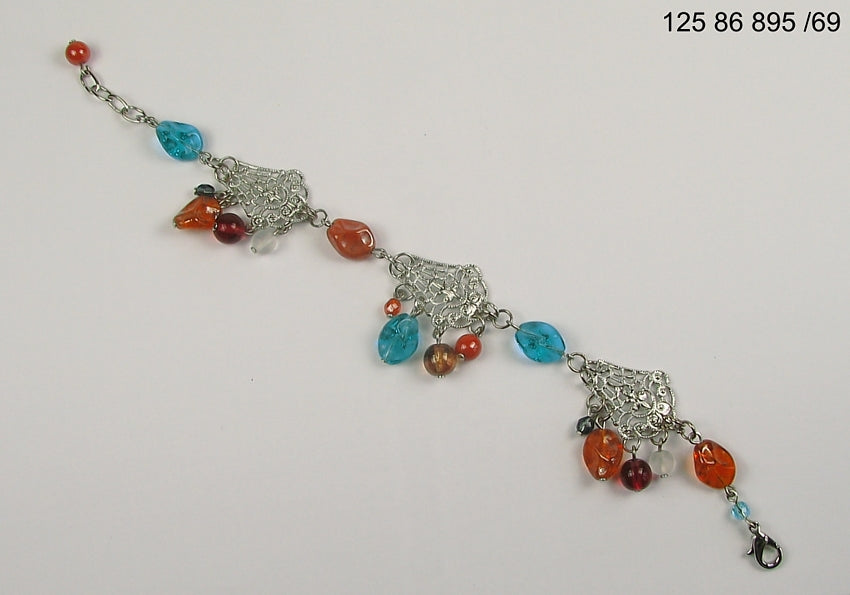 3 pcs Jewelry piece with Czech Glass Beads (OUTLET Vintage)