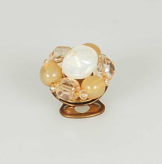 3 pcs Jewelry piece with Czech Glass Beads (OUTLET Vintage)