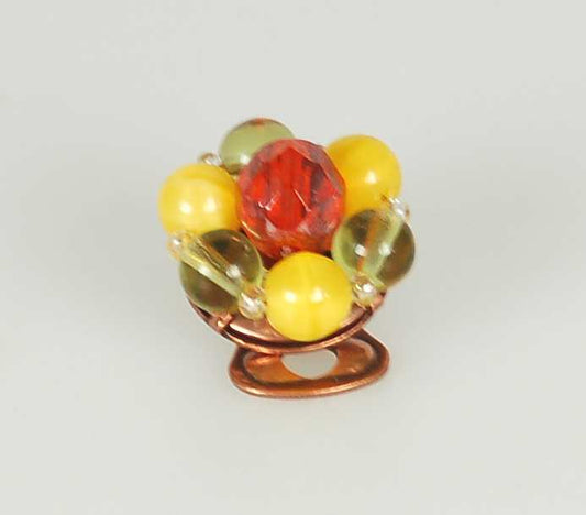 3 pcs Jewelry piece with Czech Glass Beads (OUTLET Vintage)