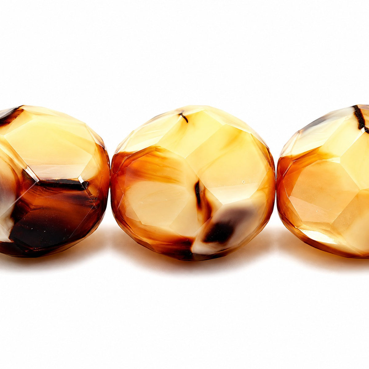Fire Polished Faceted Stone-Like Beads Special Cut, Gc001 (gc001), Glass, Czech Republic