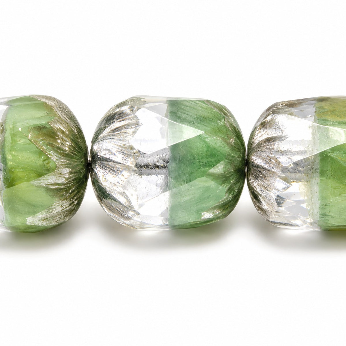 Faceted Fire Polished Beads Special Cut, X1107 Platin (x1107-13702), Glass, Czech Republic