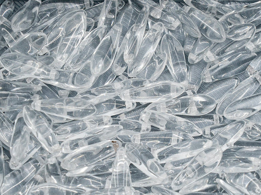 アウトレット ダガーチェコプレスガラスビーズ、5x16 mm、ガラス、チェコ共和国