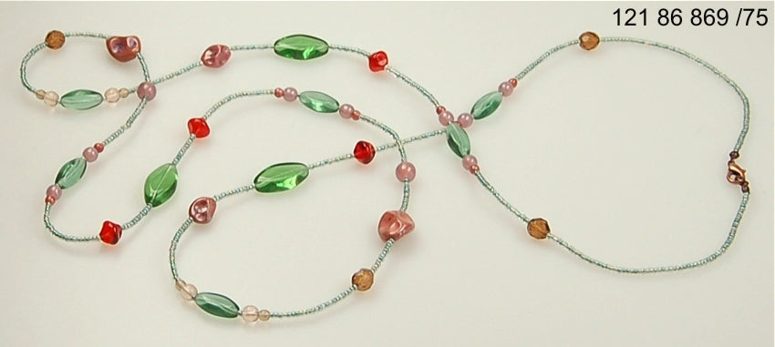 3 pcs Jewelry piece with Czech Glass Beads (OUTLET Vintage)