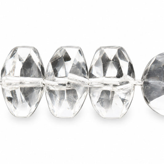 Faceted Special Cut Beads Rivoli, Crystal (00030), Glass, Czech Republic