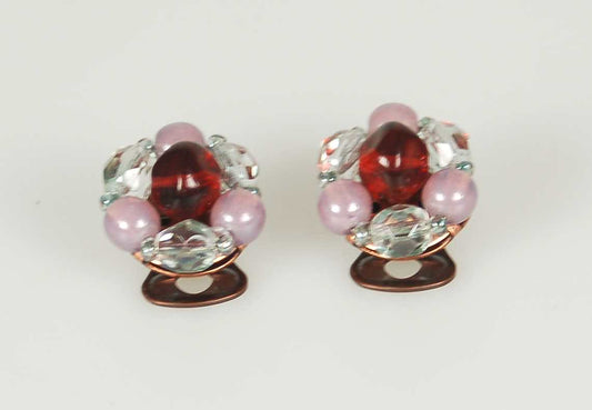 3 pcs Jewelry piece with Czech Glass Beads (OUTLET Vintage)