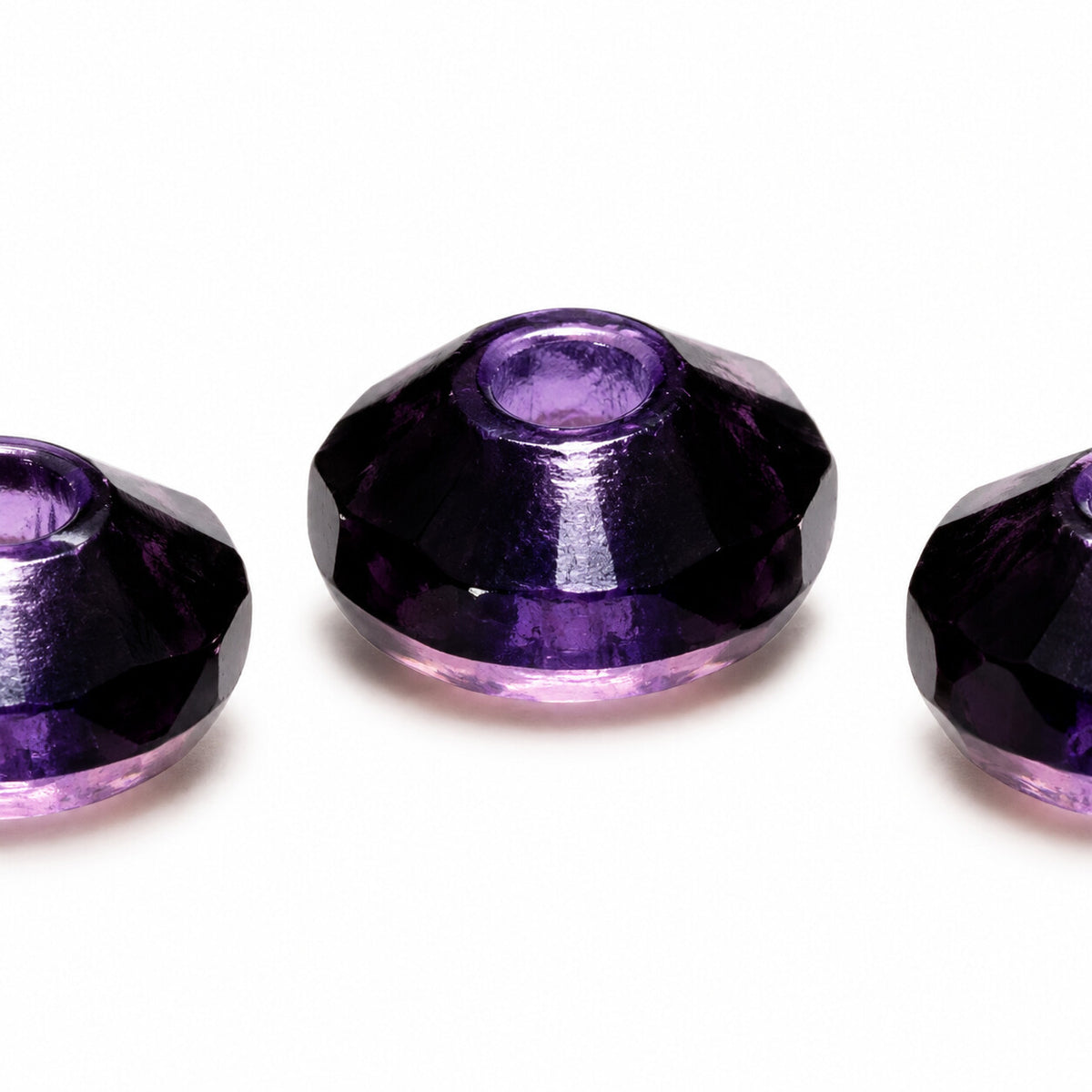 Rivoli Large Hole Faceted Special Cut Beads, 20510 (20510), Glass, Czech Republic