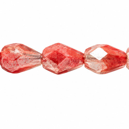 Faceted Fire Polished Beads Special Cut, X1228 Hematite (x1228-14400), Glass, Czech Republic