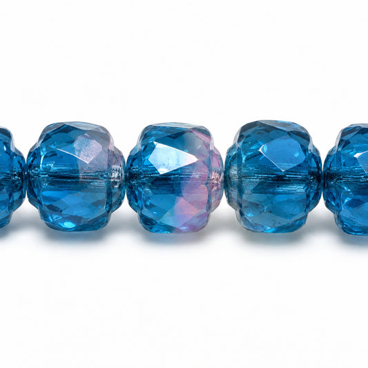 Cathedral Faceted Fire Polished Beads Special Cut, X2093 (x2093), Glass, Czech Republic