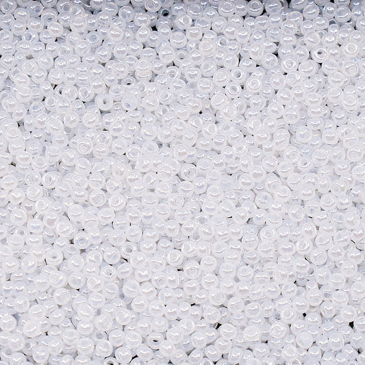 OUTLET 10 grams Preciosa Ornela Seed Beads, Round Hole, Loose, 10/0, alabaster white, sfinx (57102), Glass, Czech Republic