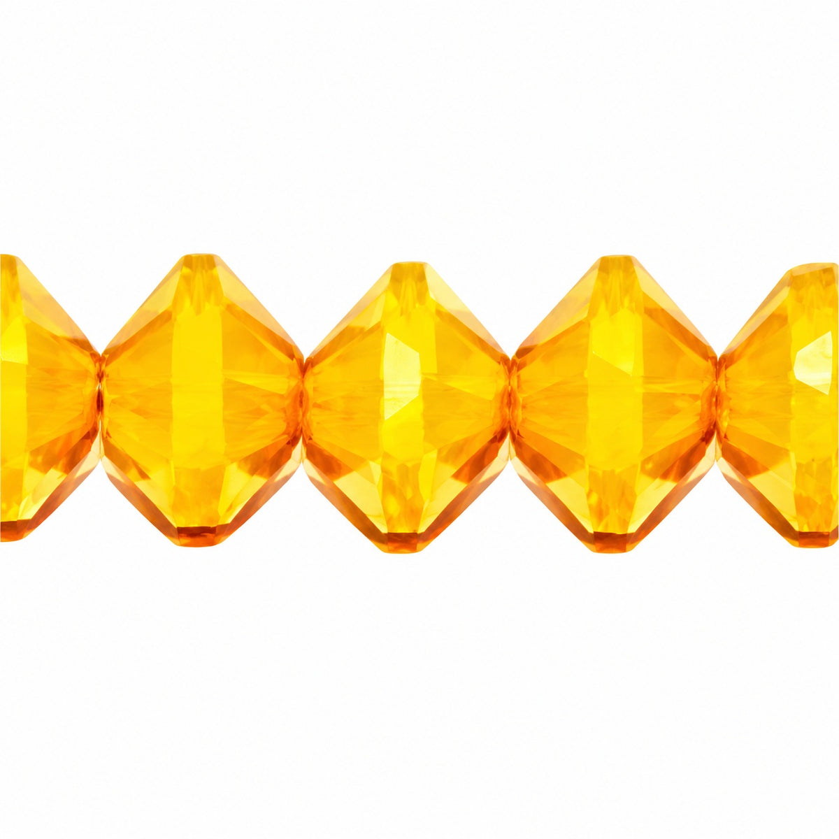 Faceted Special Cut Beads, Opaque Yellow Hematite (93100-14400), Glass, Czech Republic