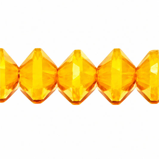 Faceted Special Cut Beads, Opaque Yellow Hematite (93100-14400), Glass, Czech Republic