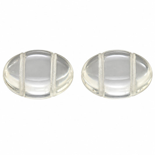 2-Hole Coin Beads, Crystal (30), Glass, Czech Republic