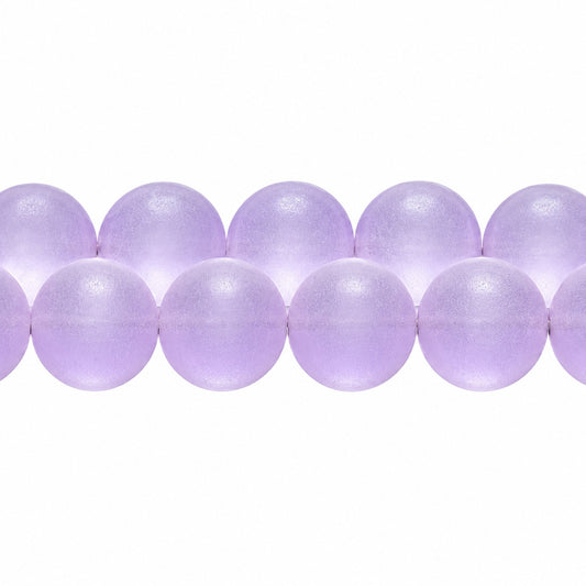 Drop Beads, Transparent Light Amethyst Matte (20310-84110), Glass, Czech Republic