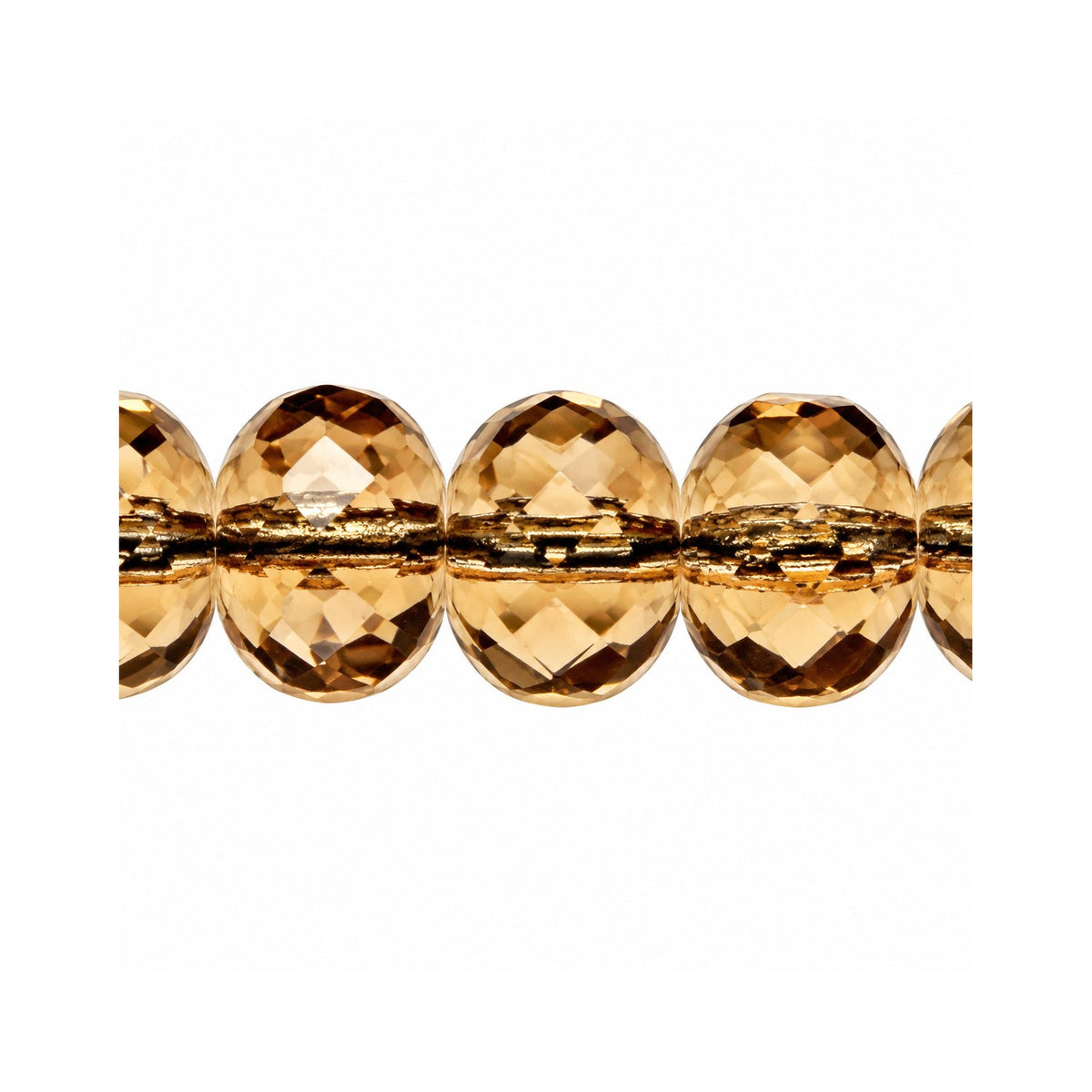 Special Cut Faceted Fire Polished Beads, Transparent Brown (10210), Glass, Czech Republic