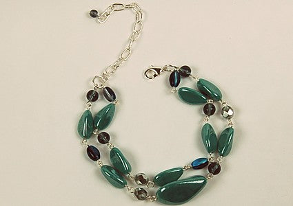 3 pcs Jewelry piece with Czech Glass Beads (OUTLET Vintage)