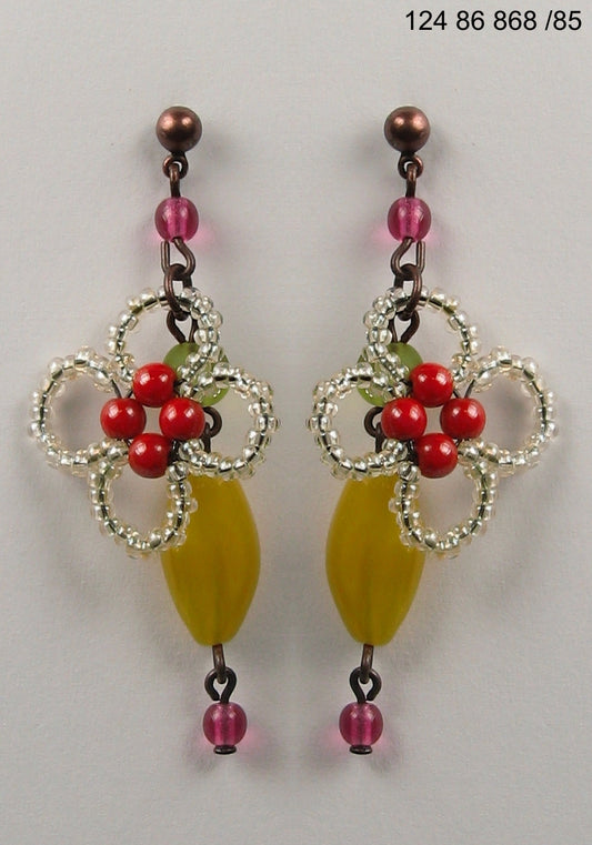 3 pcs Jewelry piece with Czech Glass Beads (OUTLET Vintage)