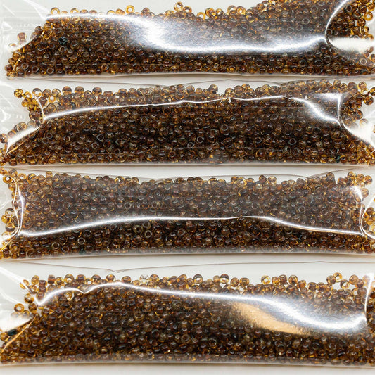 OUTLET 10 克 Preciosa Ornela 种子珠，圆孔，散装，10/0 x 毫米，水晶石灰华 (-00050-86800)，玻璃，捷克共和国