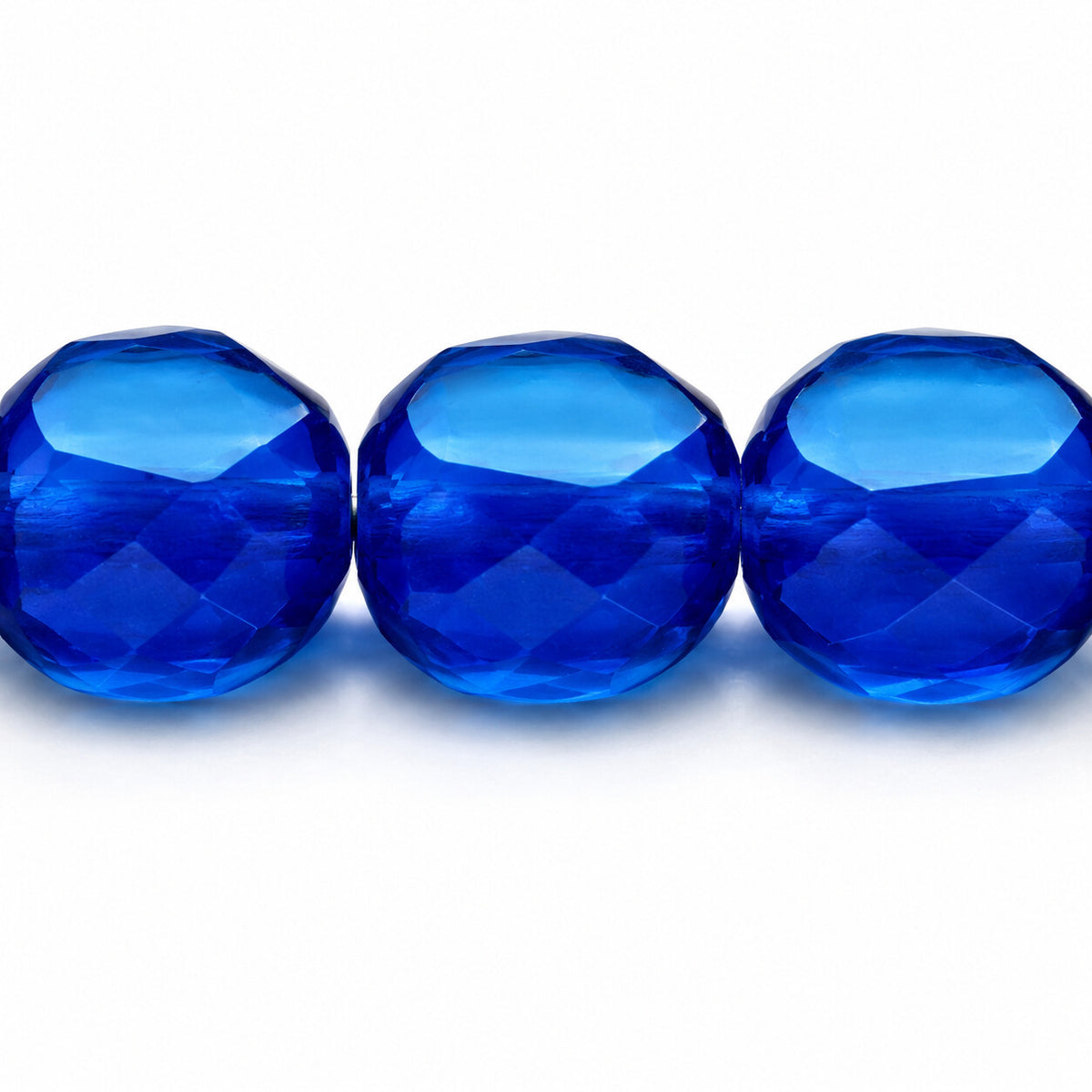 Faceted Special Cut Beads, Blue (62010), Glass, Czech Republic