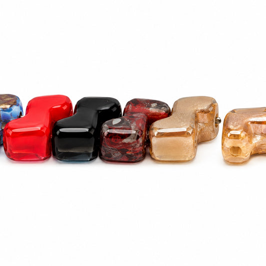 2-Hole Pressed Beads, Xxxxx Xxxxx (xxxxx-xxxxx), Glass, Czech Republic