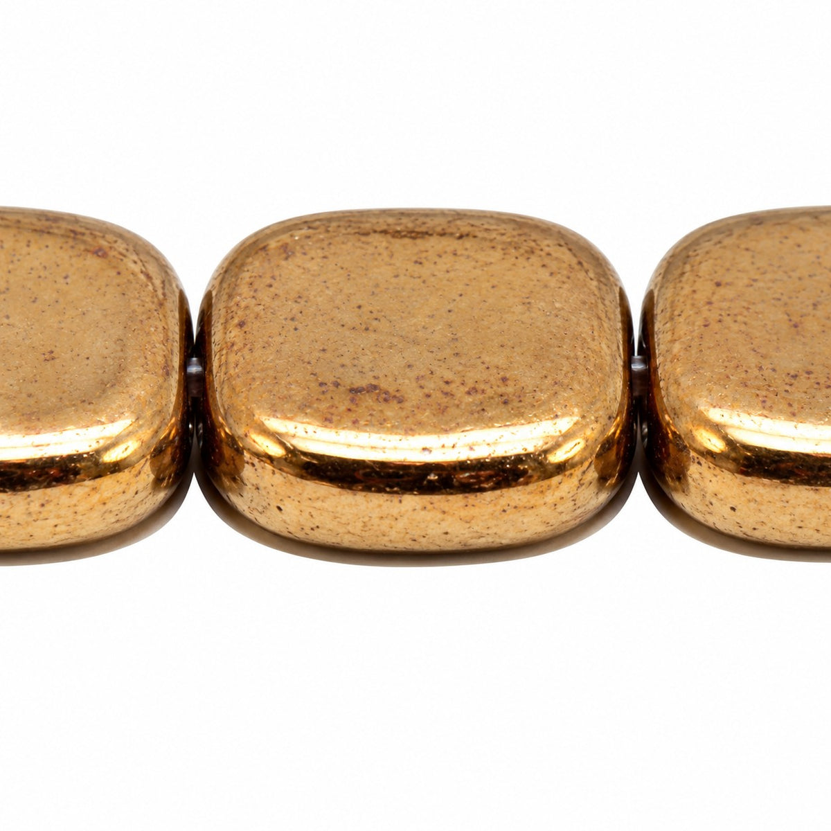 Shaped Pressed Beads, Black Brass (23980-90215), Glass, Czech Republic