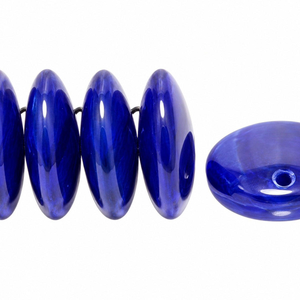 Lentil Round Beads, X2053 (x2053), Glass, Czech Republic