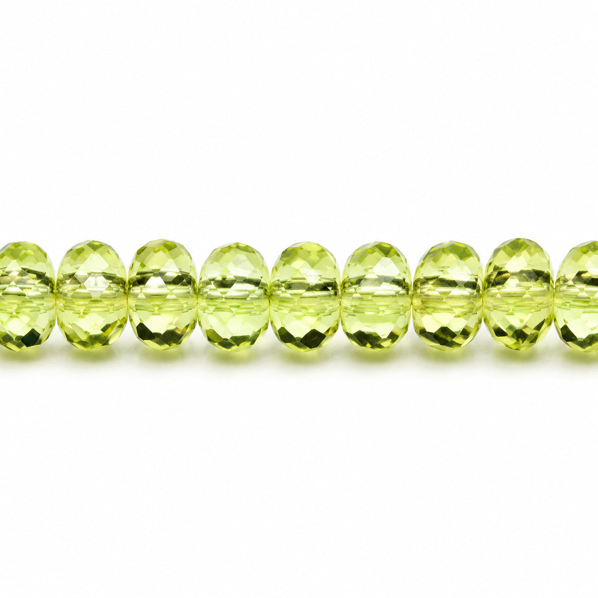 Special Cut Faceted Fire Polished Beads, Transparent Yellow (80130), Glass, Czech Republic