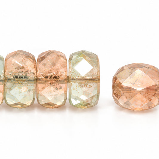 Faceted Special Cut Beads Rondelle, X1267 Hematite (x1267-14400), Glass, Czech Republic